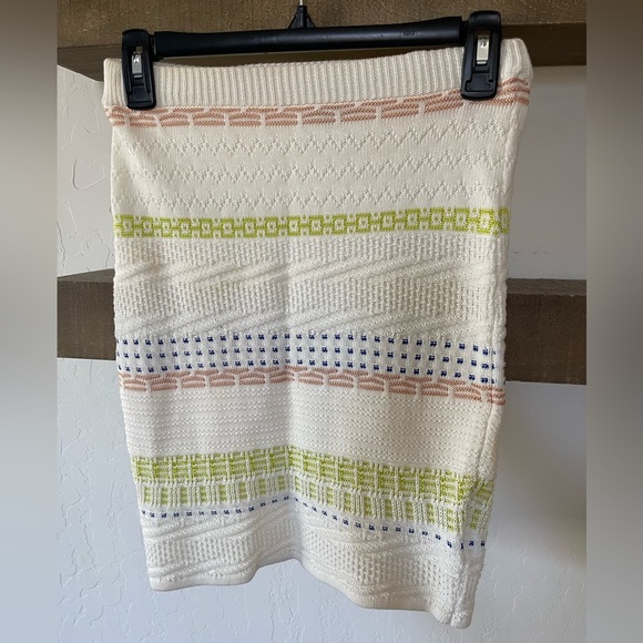 Opening Ceremony|Knit Beachy Skirt, Pastel & Neon Colors Weaved In•••boho - Picture 1 of 12